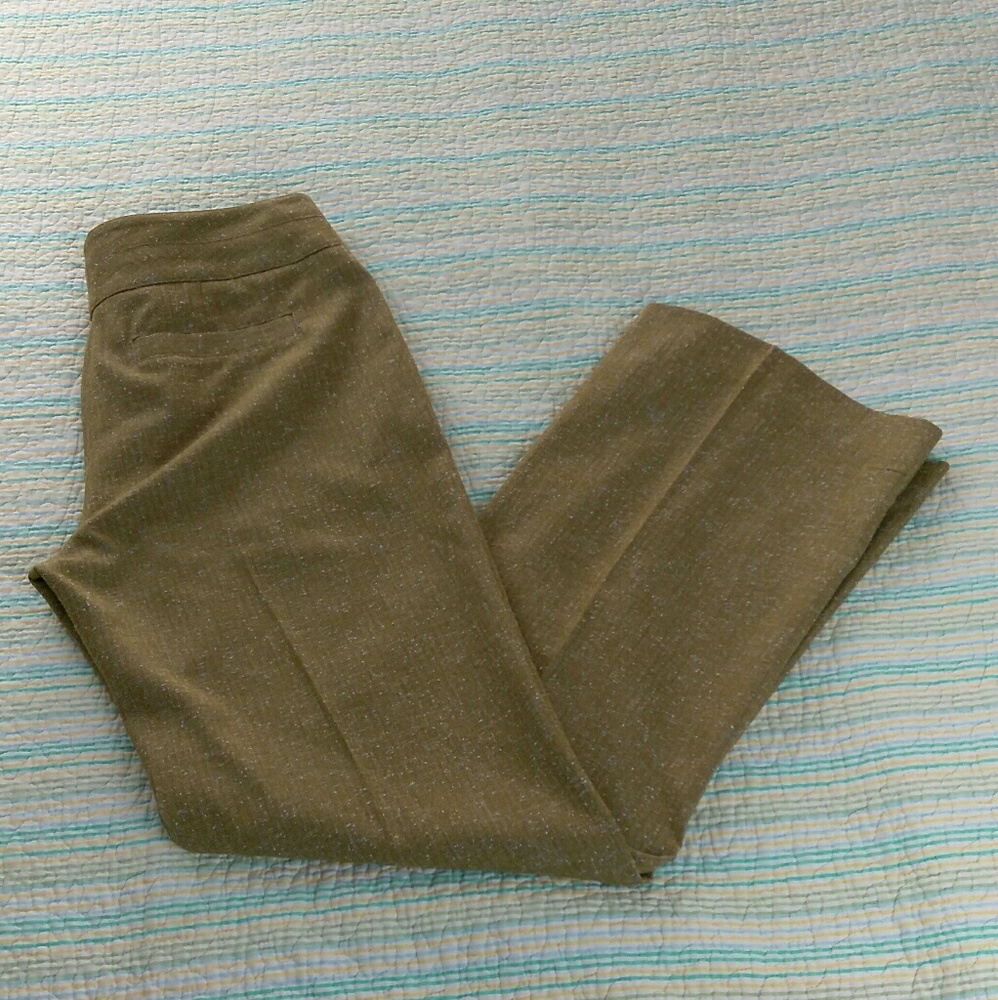 CAbi Sz 6 Tan Brown Tweed Trouser Sailor Pants - Picture 8 of 8